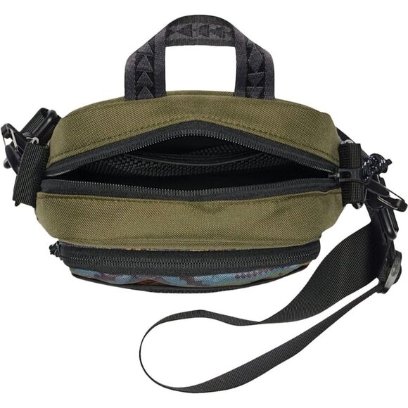 Crossbody Bag Recycled Polyester Southwestern Pattern Compact Organizer - Picture 3 of 4